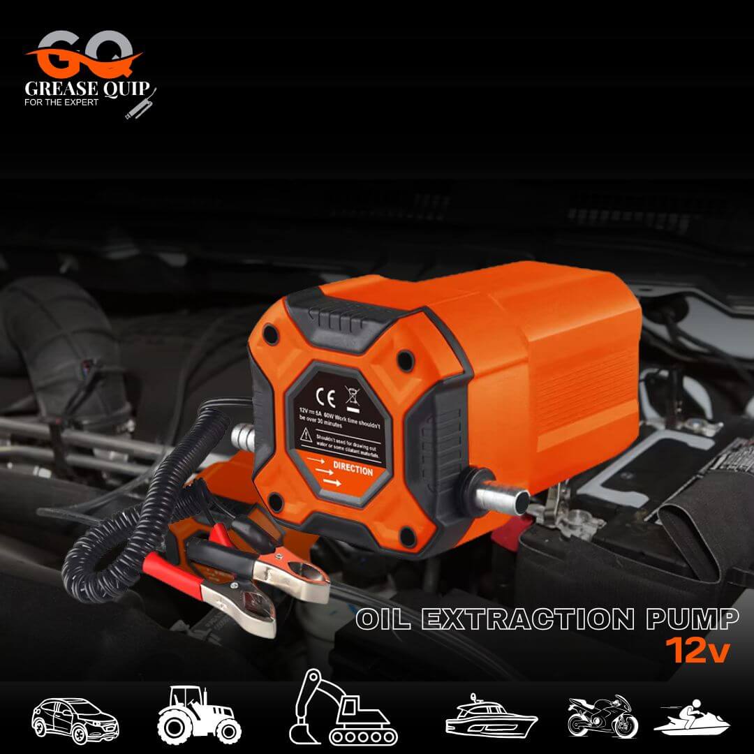 12V electric oil pump for efficient fluid transfer, ideal for mechanics and vehicle owners.