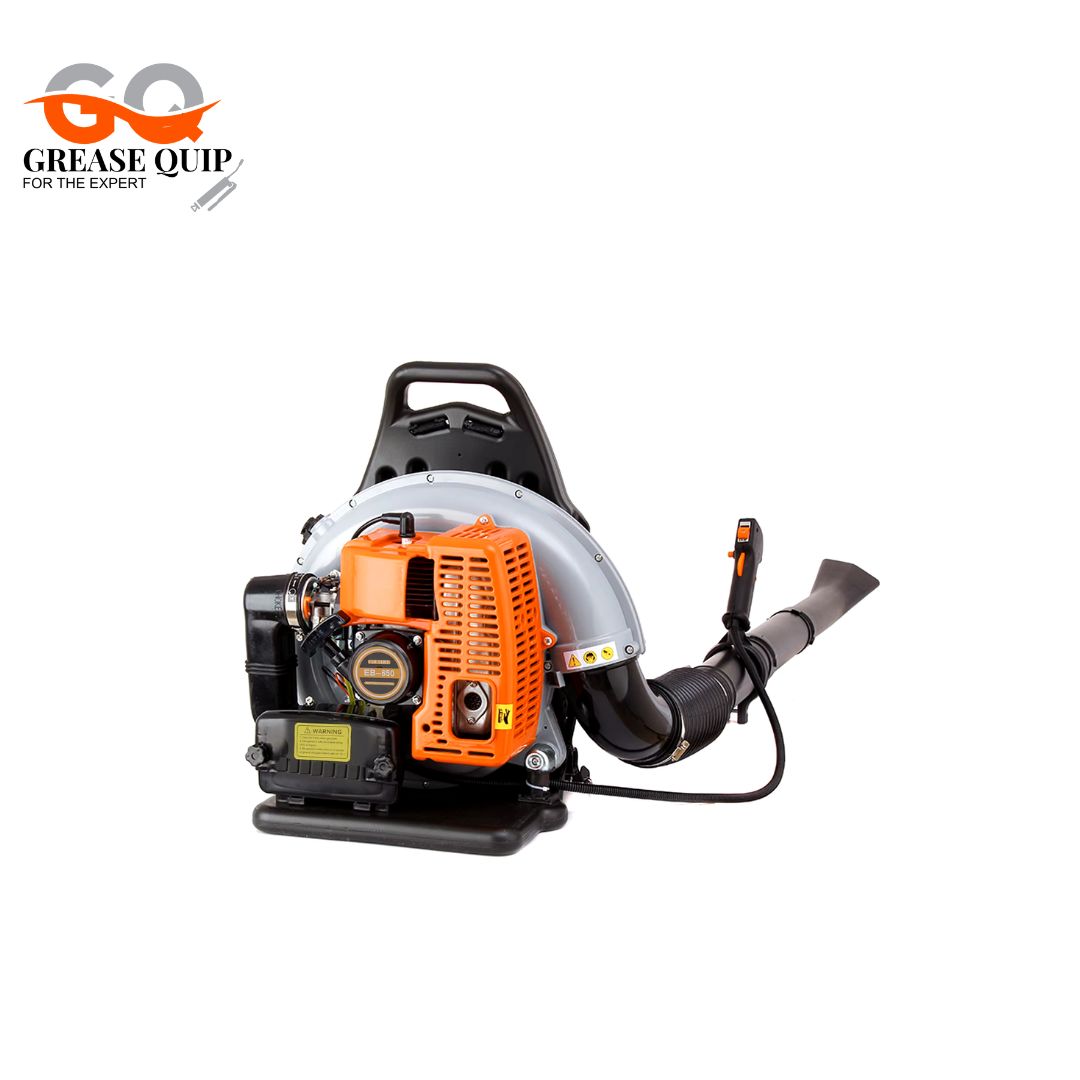 Petrol Backpack Leaf Blower with ergonomic design and powerful 2-stroke engine for efficient outdoor cleaning.